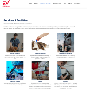 empirevetcare.com – animal medical centres website